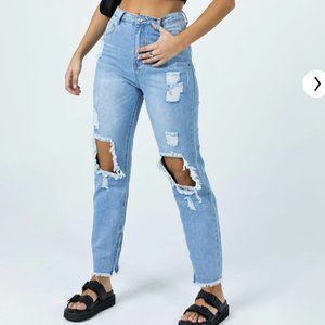 Paola Straight Leg Denim Jeans